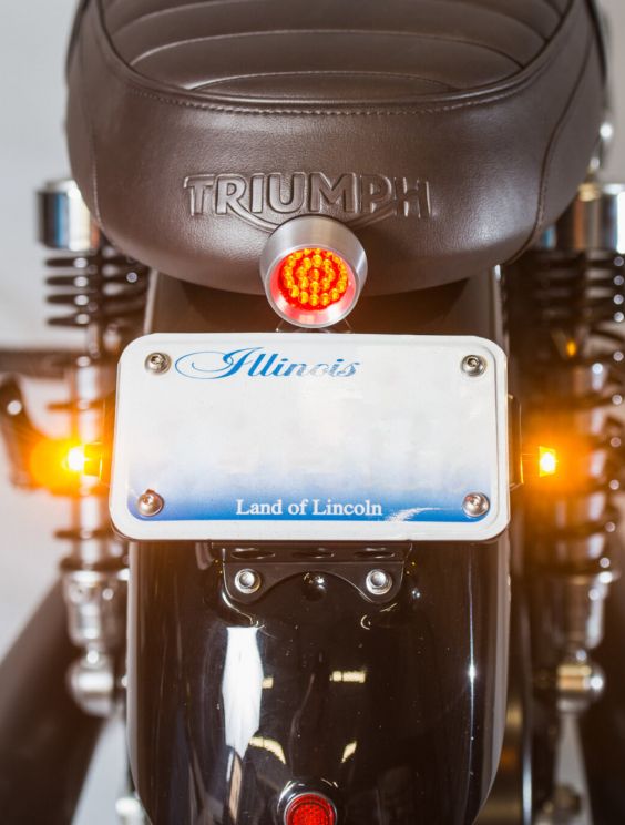 Pan Tail Light for Triumph Motorcycles - No Wiring Required